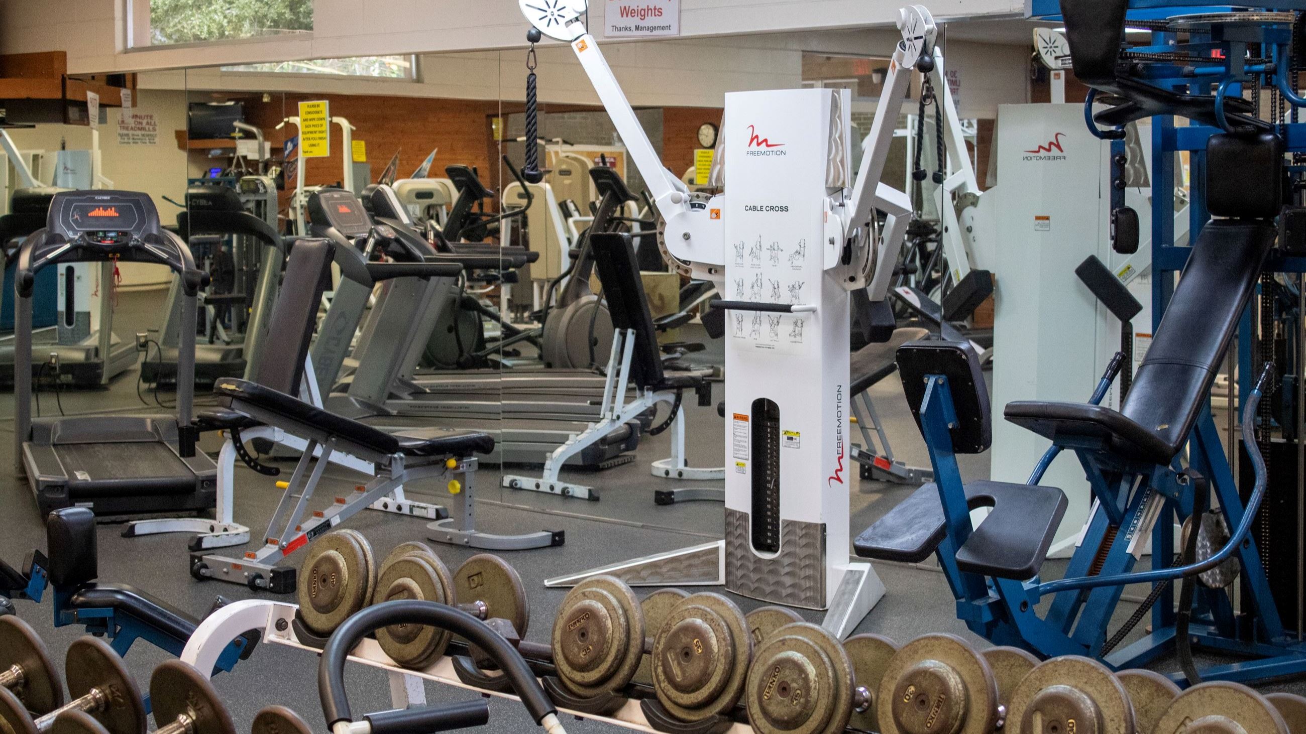fitness center at Polk St Community Center