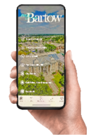 app on phone in hand